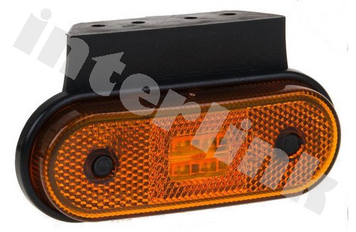 Svetlo obrysové LED - FT-20/K - oranžové s držiakom