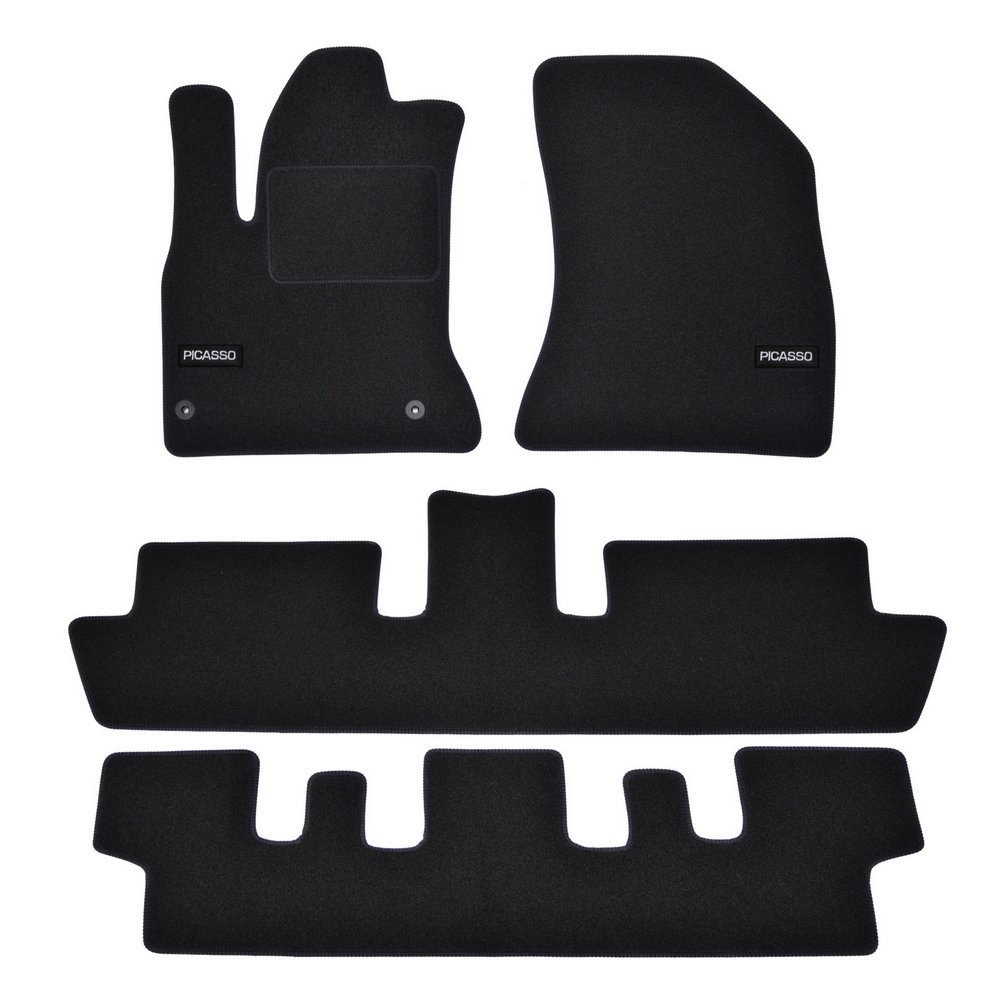 Velúrové rohože Citroen C4 Grand Picasso 7 miest 2006-2013 6pc