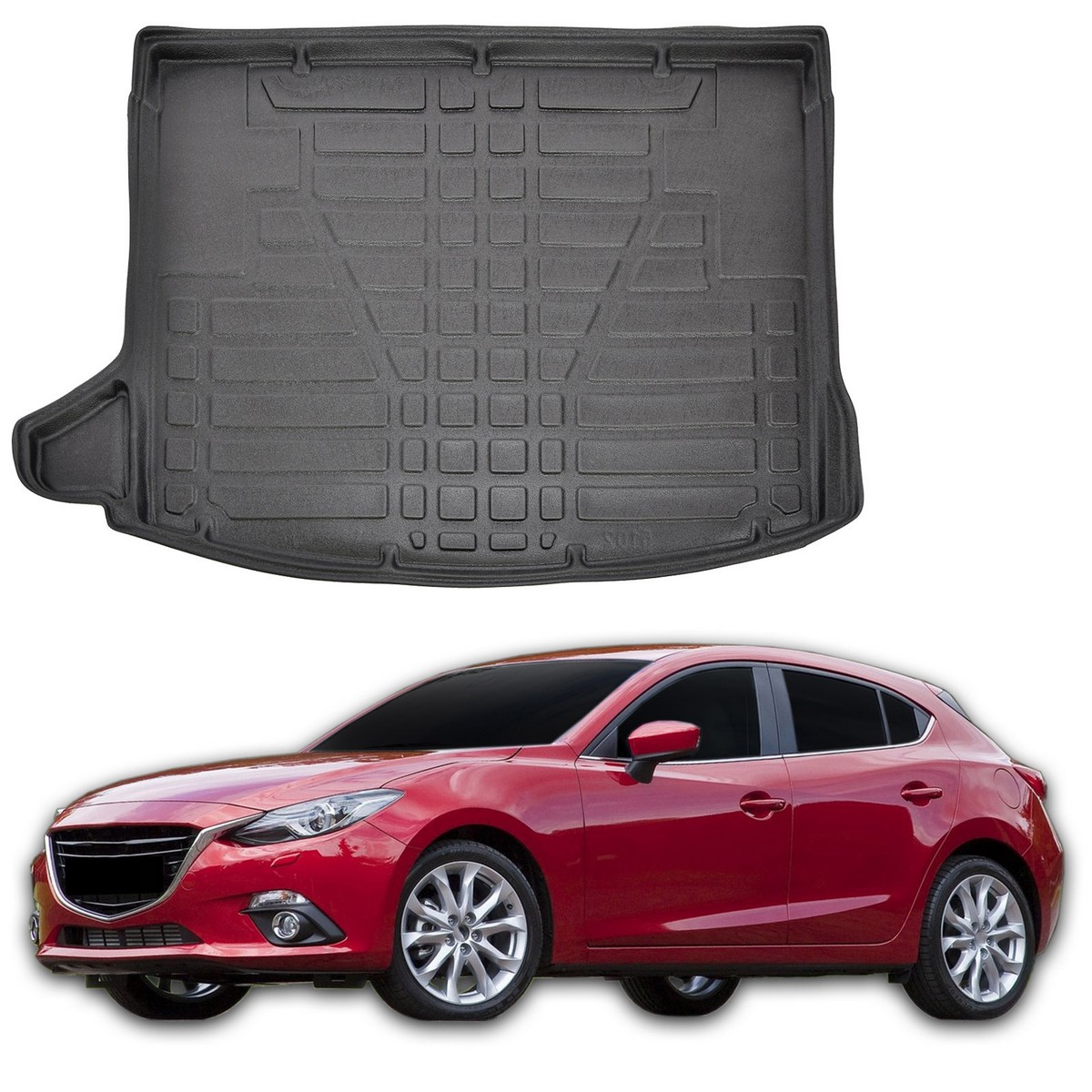 Plastová vanička do kufra Mazda 3 HTB 2013-2019