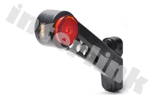 Svetlo obrysové LED - W77.3RR ľavé s bočnou pozičkou a odrazkami