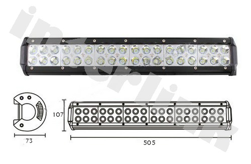 Rampa svetelná Cree 9560lm 60xLED - combo