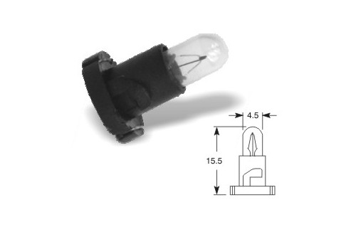 Žiarovka 12V 1,4W čierna