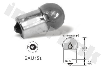Žiarovka BAU15s - malá 12V 10W