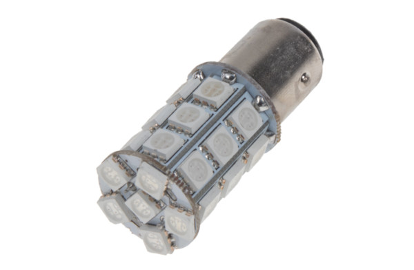 Žiarovka LED P21/5W červená 12V 27LED/3SMD 2ks