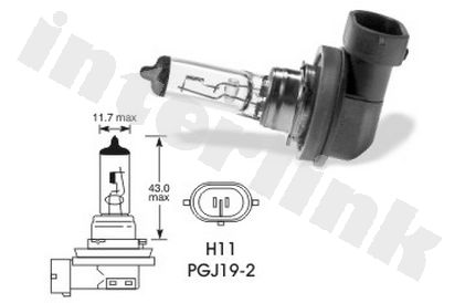 Žiarovka halogénová H11 HELLA 12V 55W