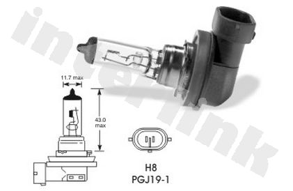 Žiarovka halogénová H8 12V 35W