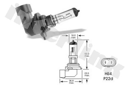 Žiarovka halogénová HB4 CN 12V 51W