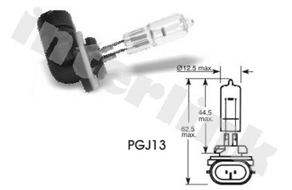 Žiarovka halogénová PGJ13 12V 50W