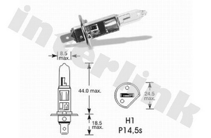 Žiarovka halogénová H1 12V 55W Hella