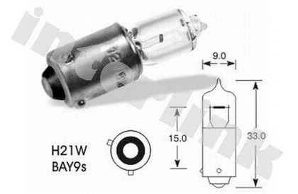 Žiarovka halogénová H21W 12V 21W