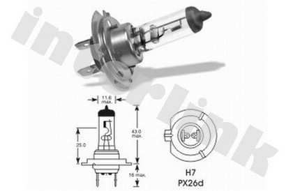 Žiarovka halogénová H7 CN 12V 55W