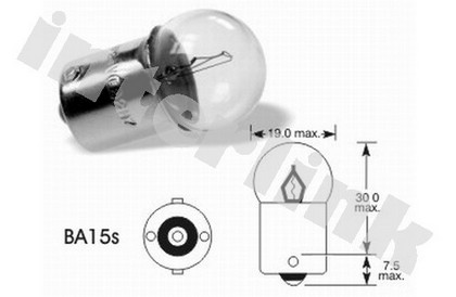 Žiarovka BA15s - malé 12V 10W Hella