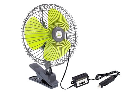 Rotačný ventilátor, 24V/21W, pr. 20 cm, pripevnené pomocou spony alebo skrutiek