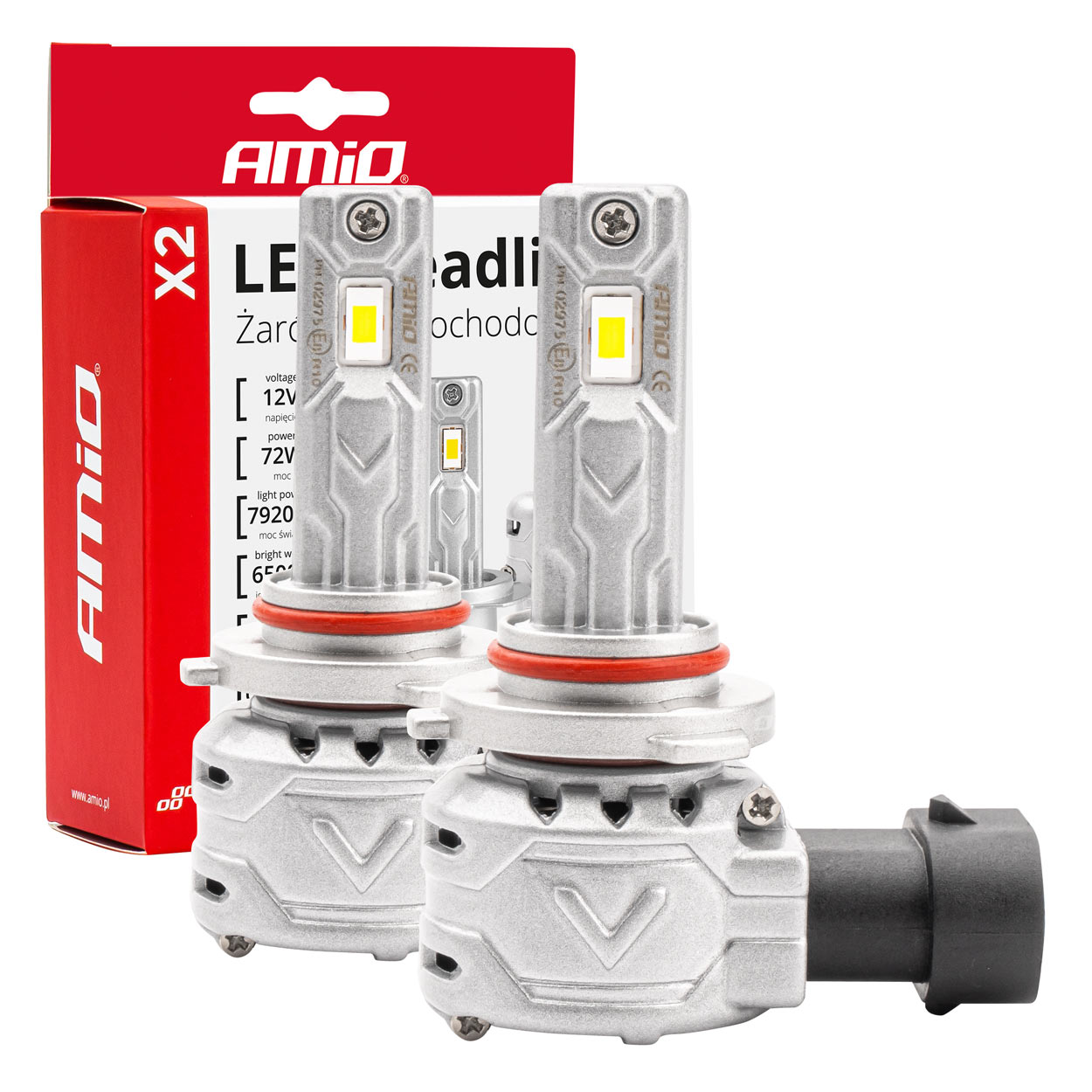 LED žiarovky hlavného svietenia HB3 9005 X2 Series AMiO