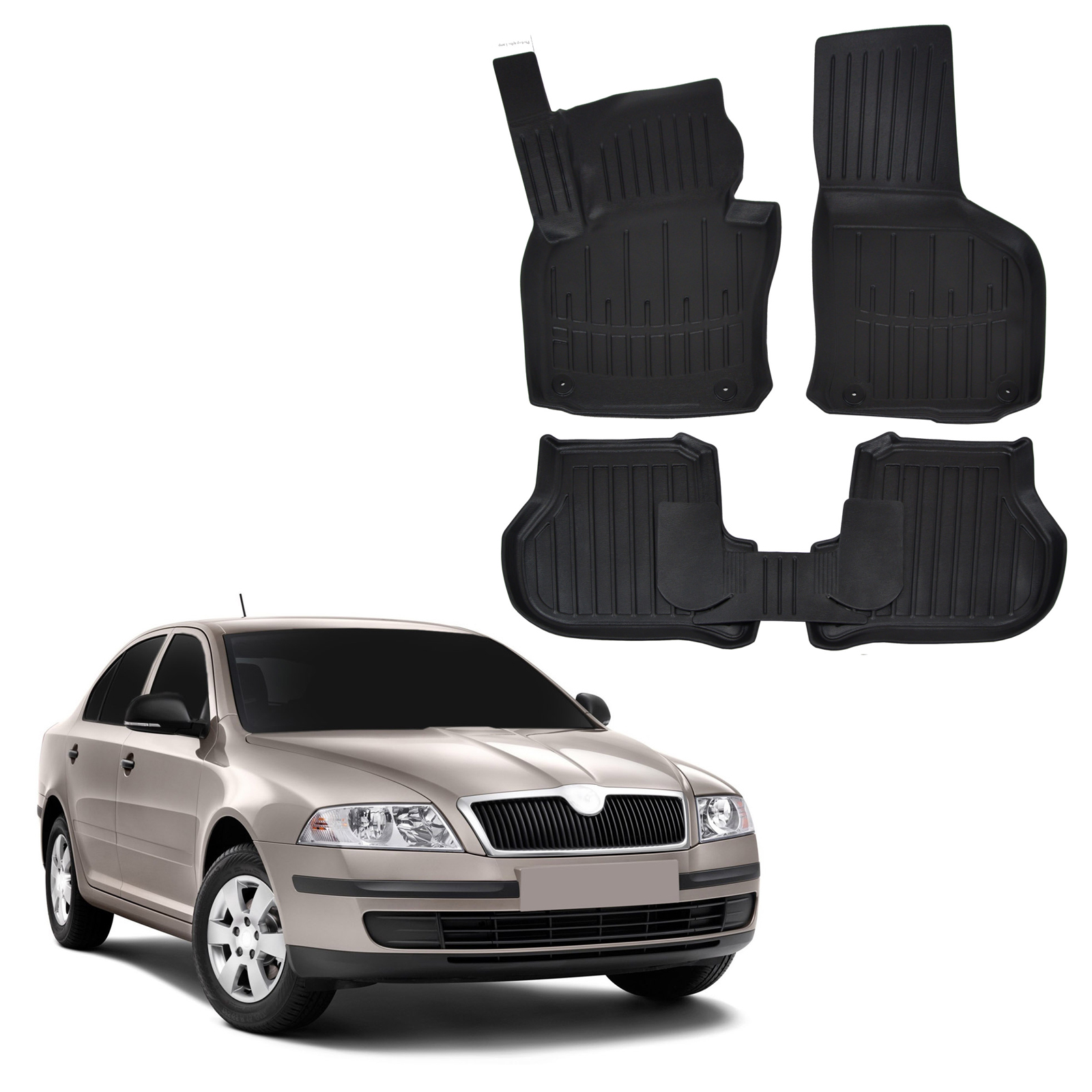 Gumené rohože Škoda Octavia II 2005-2013