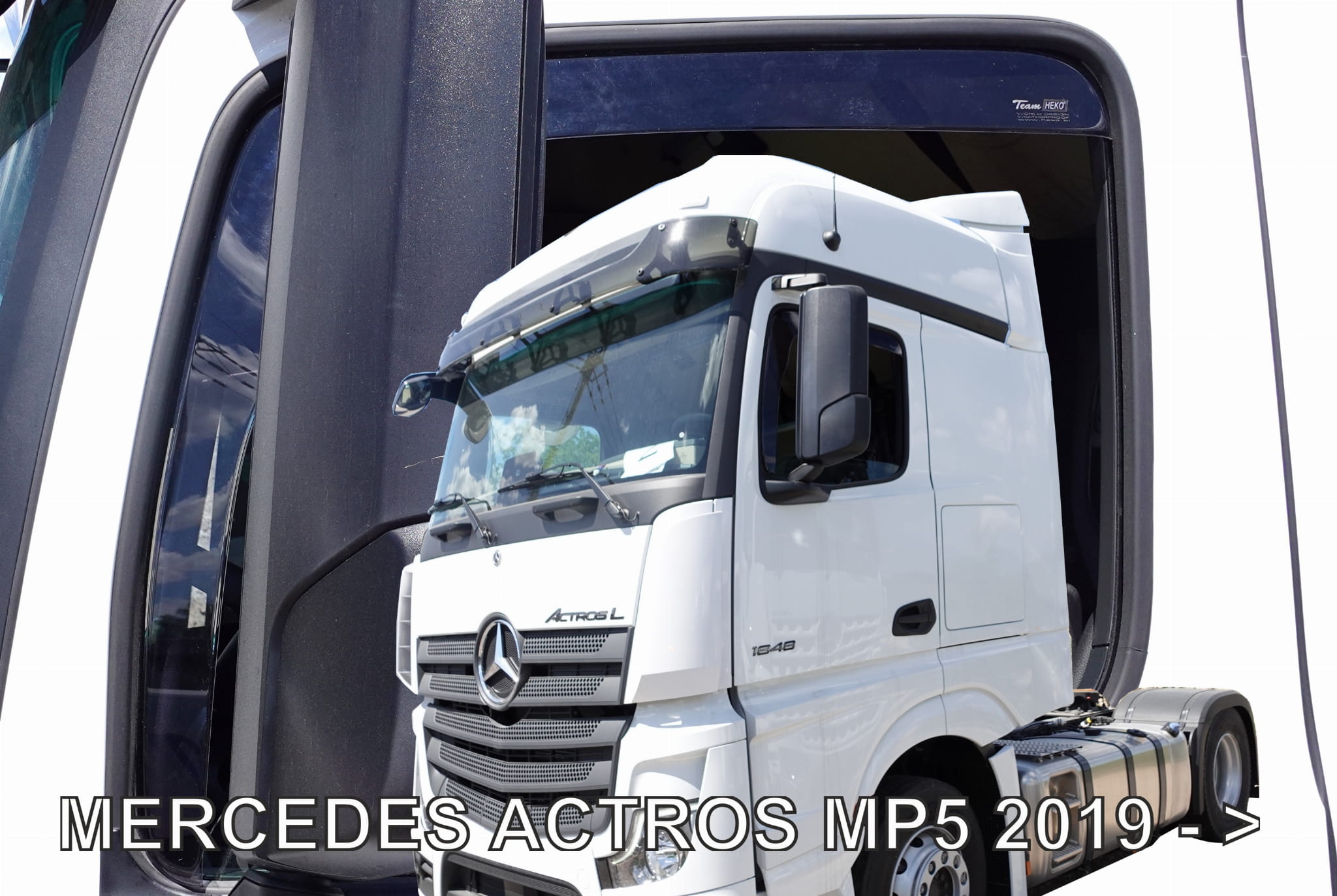 Okenné deflektory Mercedes Actros 2012-up 2 ks predné