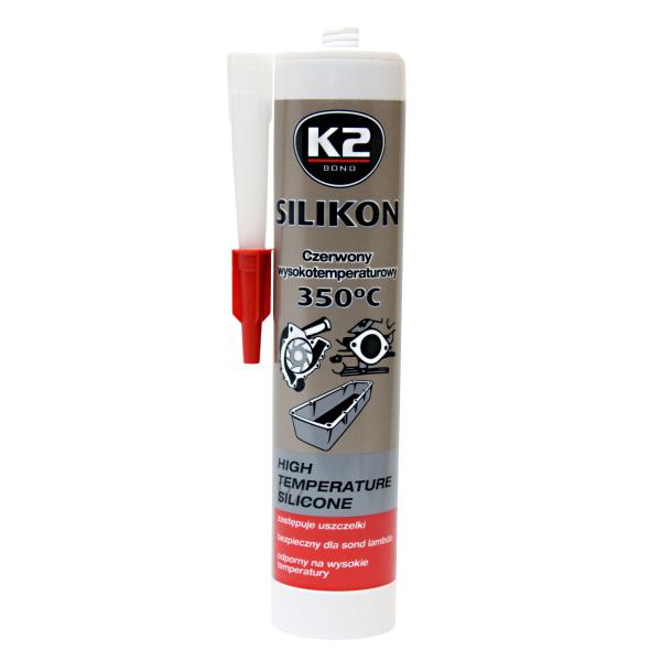 K2 Silikón červený Kartuša 300 gr