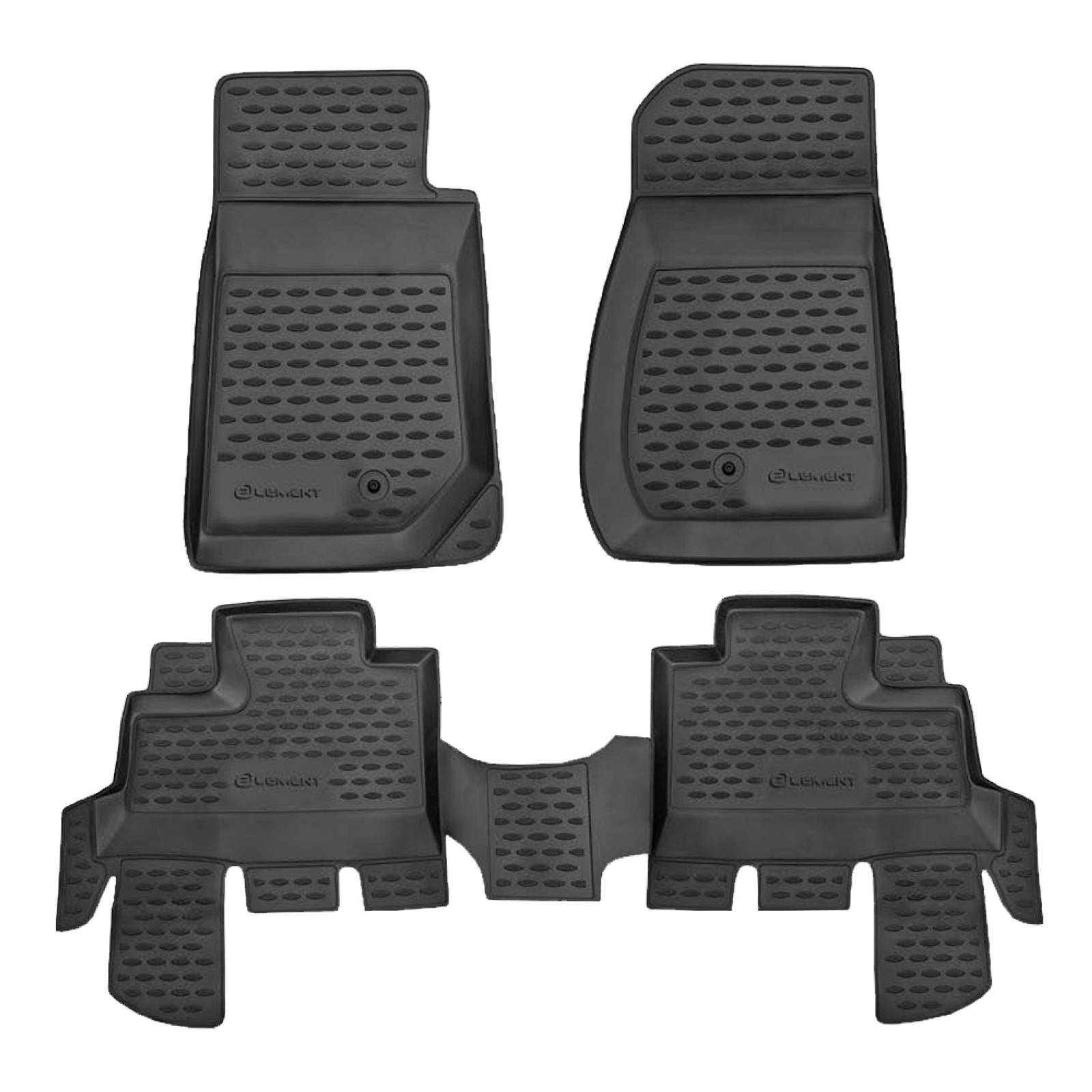 Gumené rohože Jeep Wrangler 4 dverový 2007-2018 4 ks