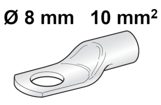 Očko na batériový kábel 8mm / 10mm2
