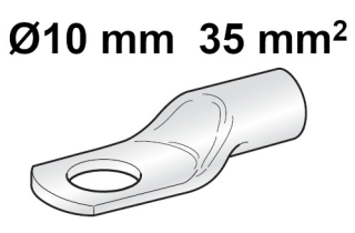 Očko na batériový kábel 10mm / 35mm2