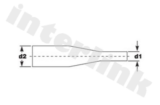 Zmršťovací izolačný návlek 12,7-6,4mm, 1m