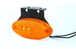 Svetlo pozičné oranžové LED elipsa s rýchlospojkou a držiakom
