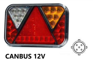 Svetlo zadné 12V LED CANBUS P s cúvačkou a bajonetom