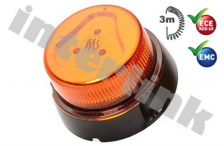 Maják LED nízky W112 oranžový magnetický