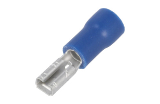 Dutinka plochá izolovaná 2,8mm/1,5-2,5mm2 - modrá
