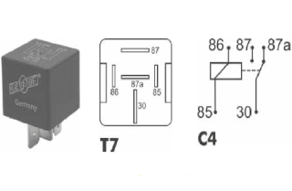 HD relé prepínacie 12V 60/70A vodotesné