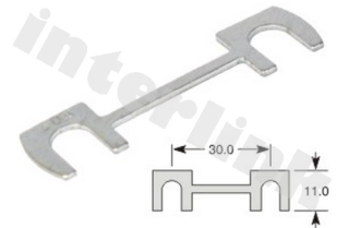 Poistka pliešková 100A 11x30mm