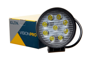 Reflektor pracovný okrúhly LED 12/24V 27W VisionPro