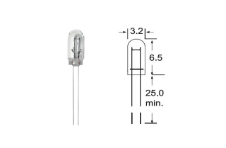 žiarovka 12V 0,72W T1 pre kontrolky a podsvietenie