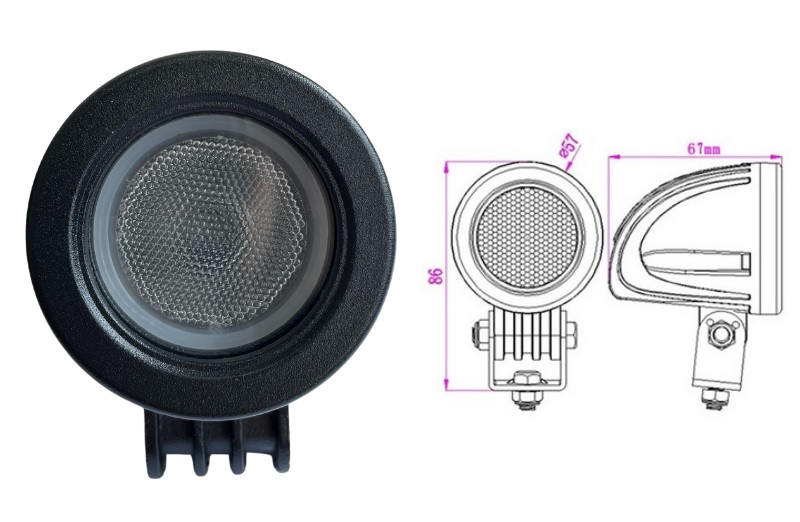 Reflektor LED pracovný 12V/24V 24W 900lm